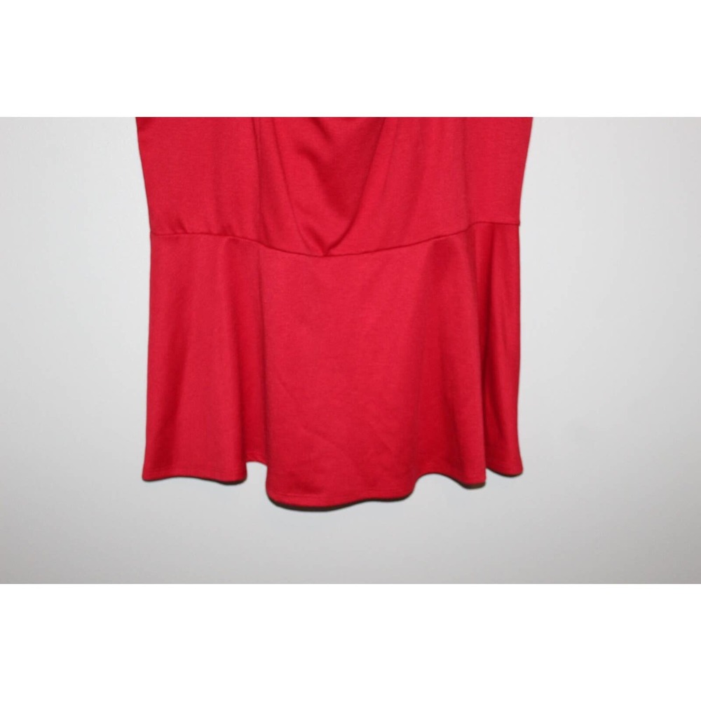 NWT Torrid Cutout Peplum Sleeveless Blouse Red Top Women's Plus Size 3 3X H14642 - Picture 4 of 9